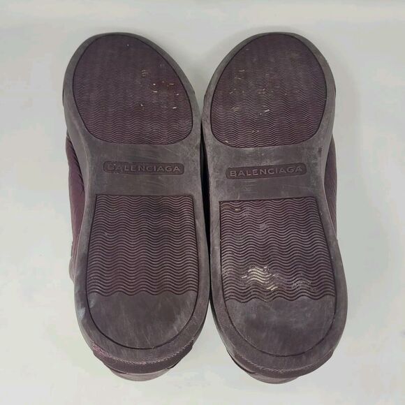 Balenciaga Arena Low Shoes Mens EU45 US12 Burgundy Red Leather Lace Up Casual - Picture 11 of 12